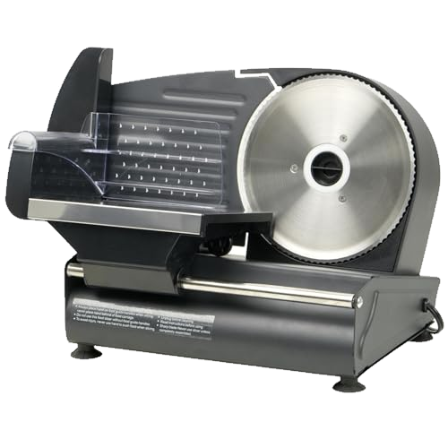 Meat Slicer Machine for Home Use - Electric Deli Food Slicer with Removable 7.5'' Stainless Steel Blade